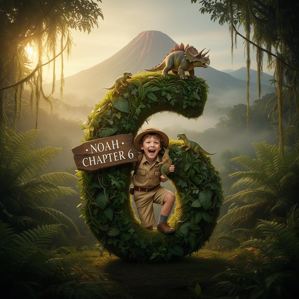 Dino Explorer example birthday card