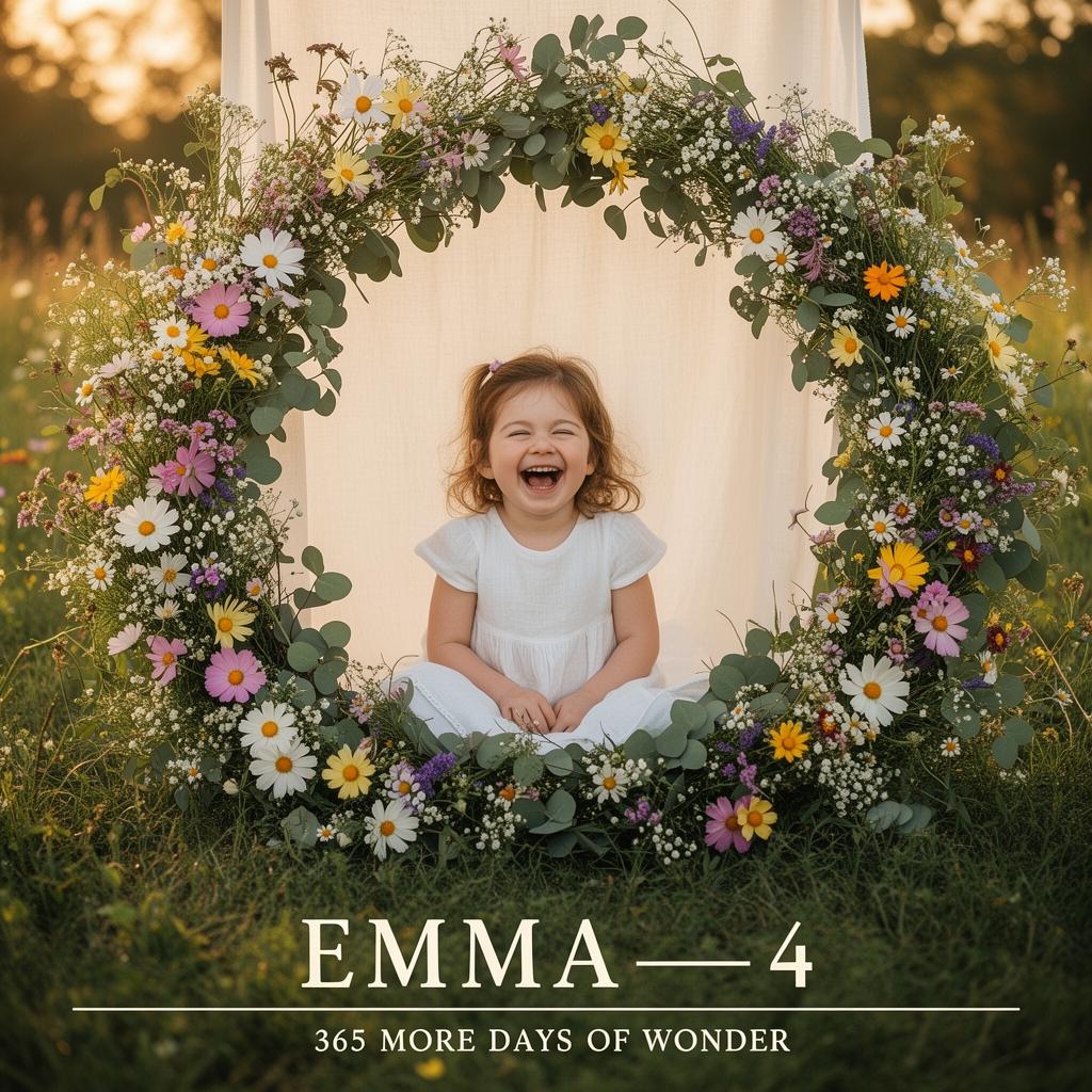 Floral Garden example birthday card